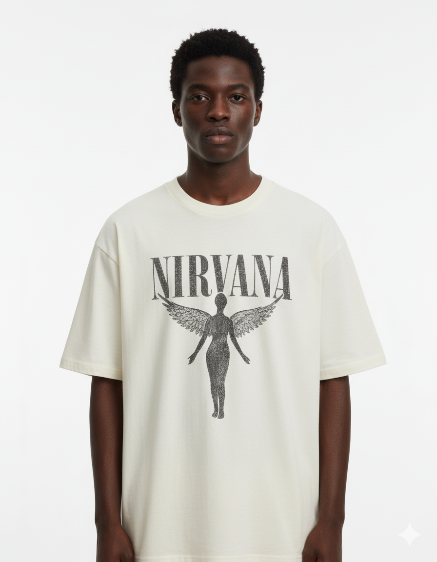 Unisex Nirvana Oversized Classic T-Shirt
