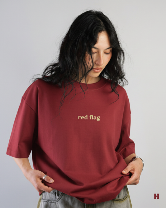 Red Flag Oversized T-Shirt