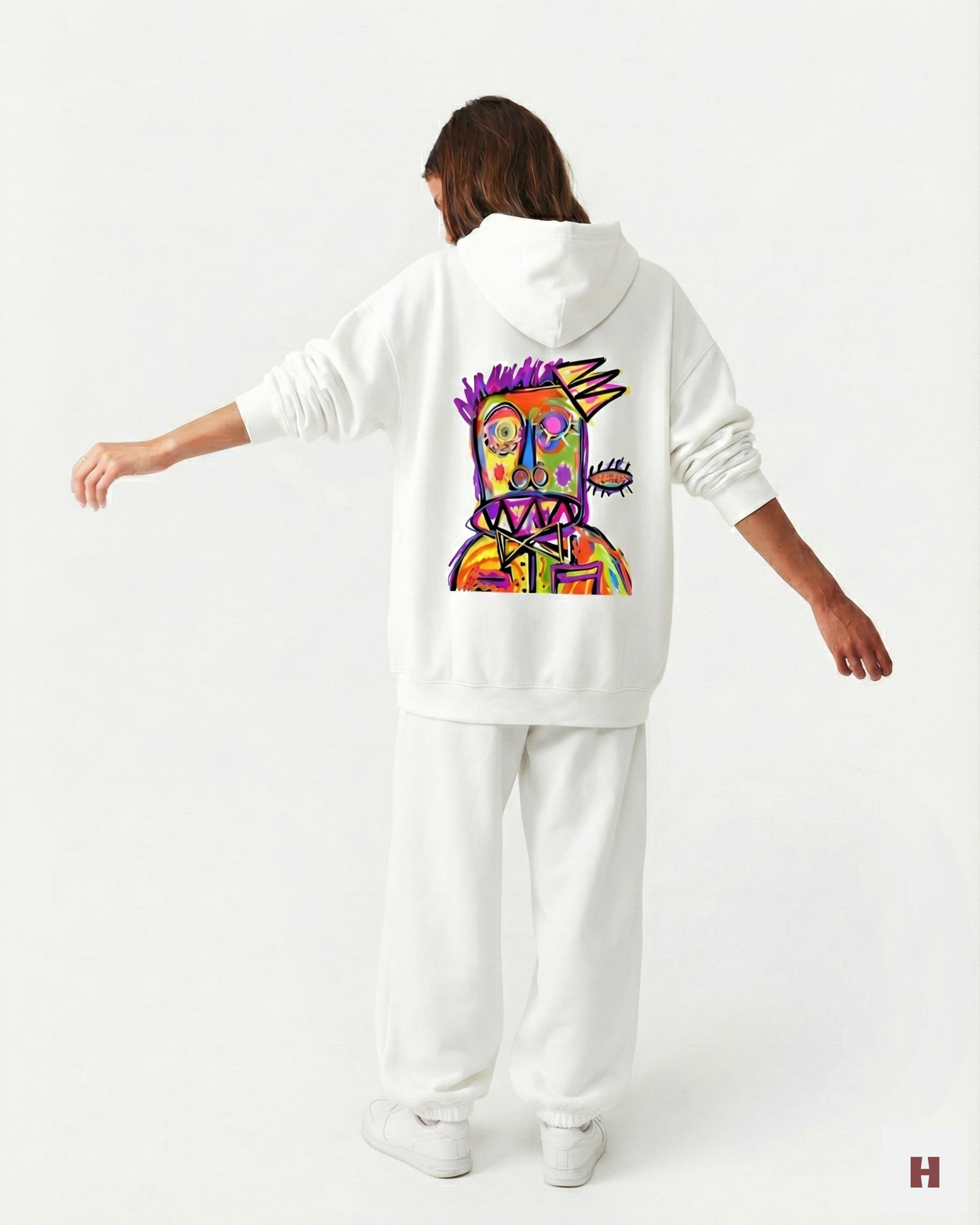Scribble Unisex Oversized Hoodie