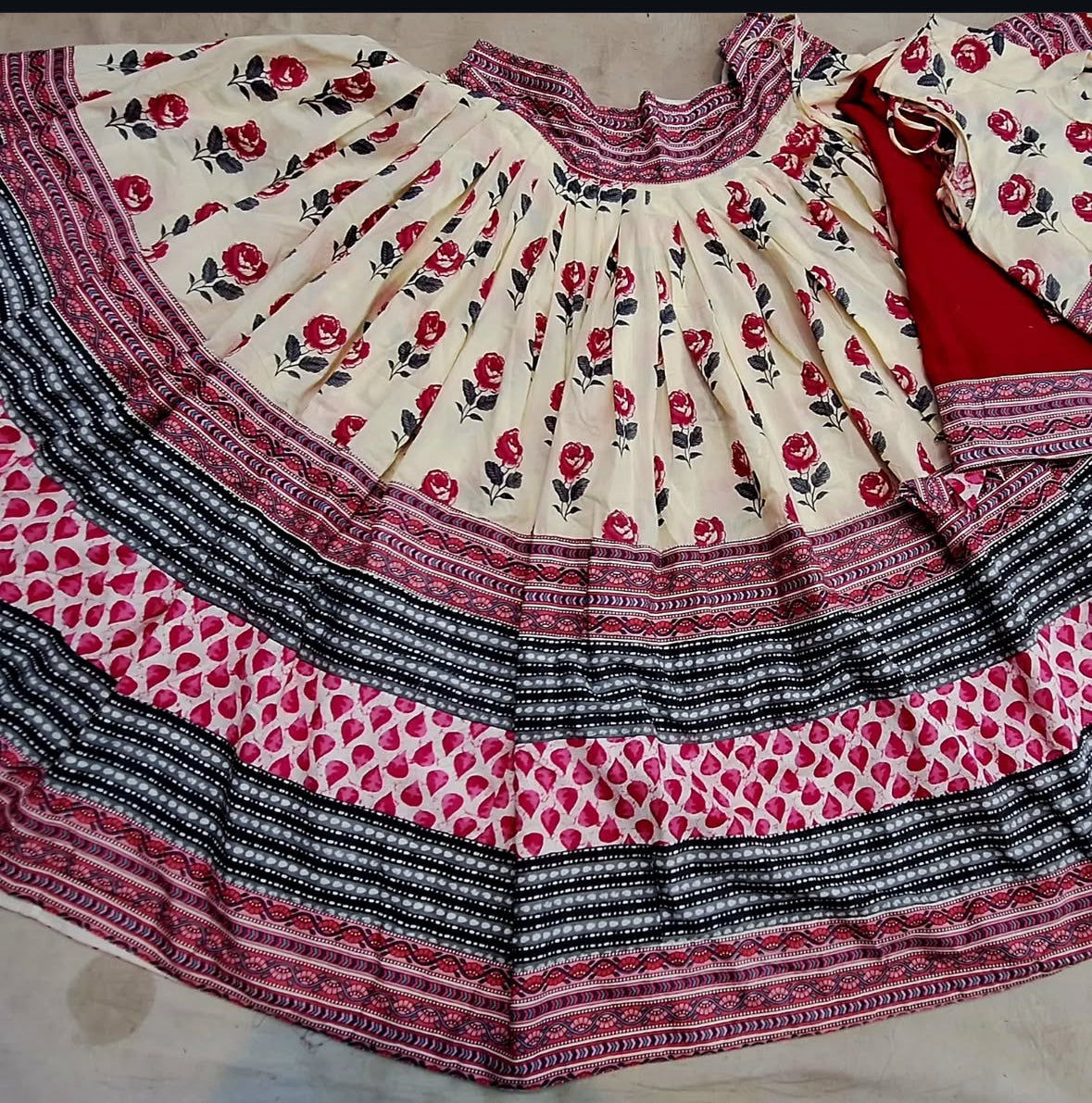 84 Panel fully stitched designer exclusive skirt dress